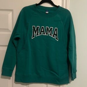 Teal “MAMA” Maternity Sweatshirt